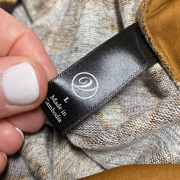 Versona Brown Cheetah Print Wrap Dress Size Large NEW - Picture 6 of 7